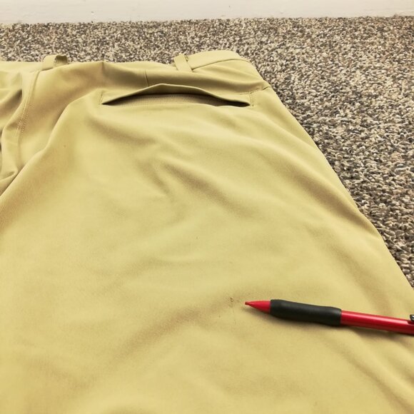 2020 Lululemon Pants Commission *Warpstreme Beige Tan 31x27 Classic Fit *Flaw - Picture 10 of 14